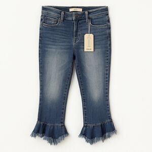 Cello Frayed Hem Cropped Ankle Jeans Sz 5 NWT